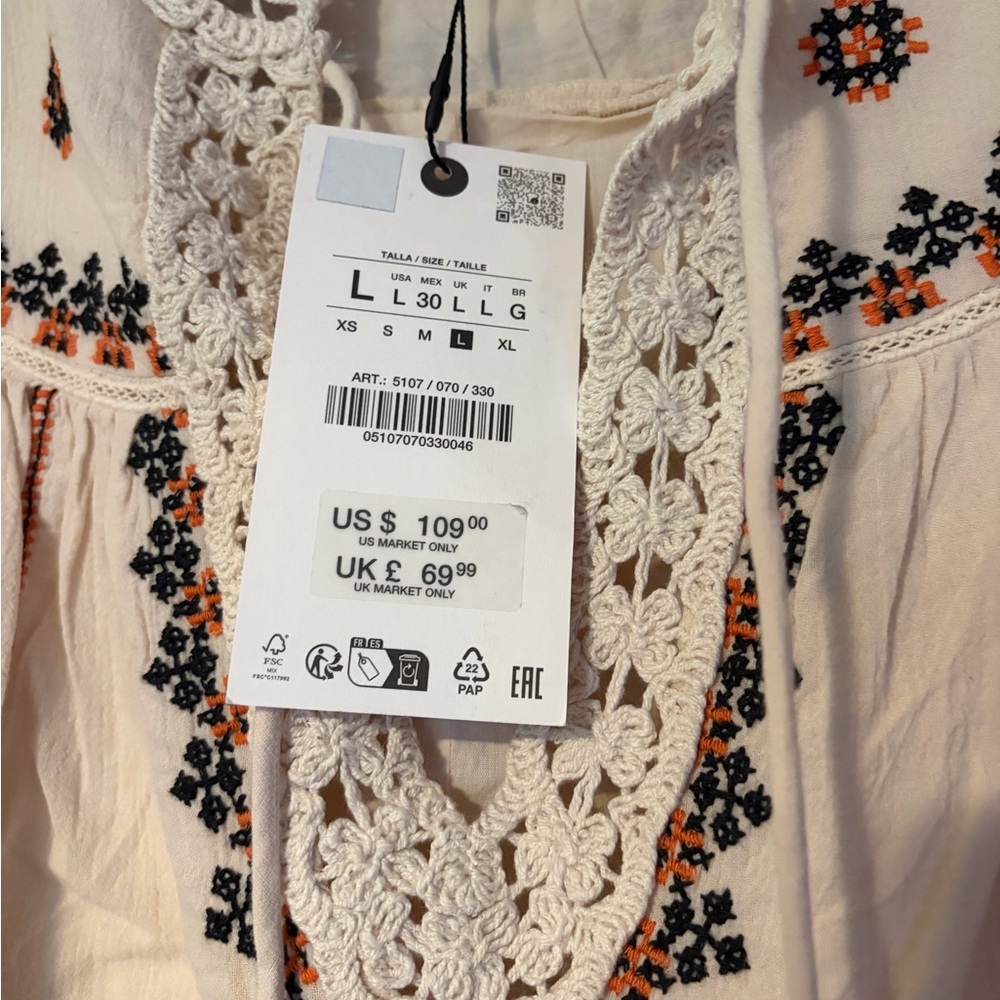 Zara geometric dress